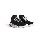 Women’s Speed 2.0 Lace-up Graffiti Recycled Knit Sneaker  in Black - Image 2